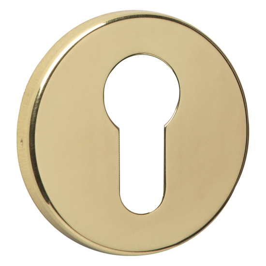 ASEC URBAN Concealed Fixing Euro Escutcheon Polished Brass (Visi) - Click Image to Close