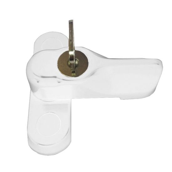 ASEC Locking Sash Stopper for Timber & GRP Doors / Windows White - Click Image to Close