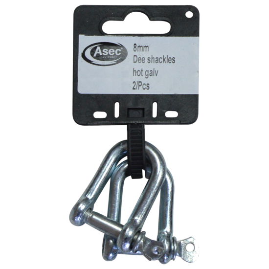 ASEC Steel Dee Shackles 8mm - Click Image to Close