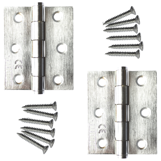 ASEC Grade 7 Butt Hinges Chrome Plated - Click Image to Close