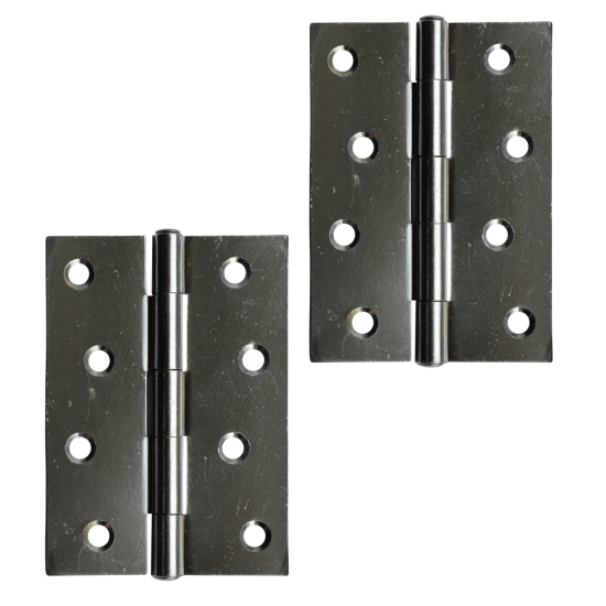 ASEC Steel Butt Hinges 100mm Polished Chrome - Click Image to Close