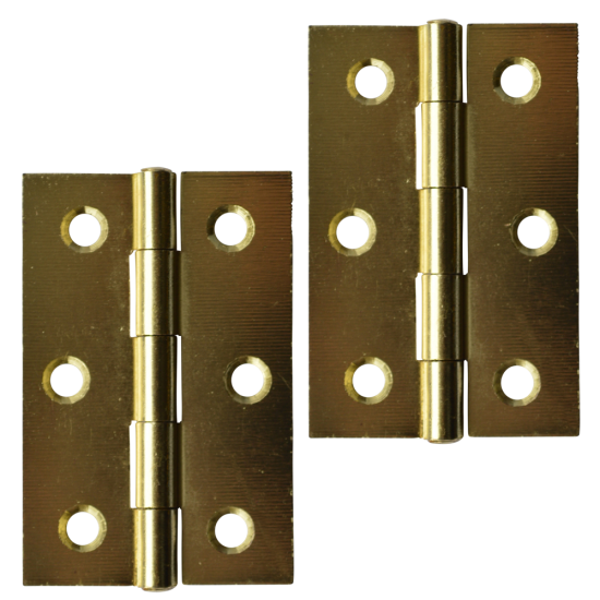 ASEC Steel Butt Hinges 75mm Electro Brass - Click Image to Close