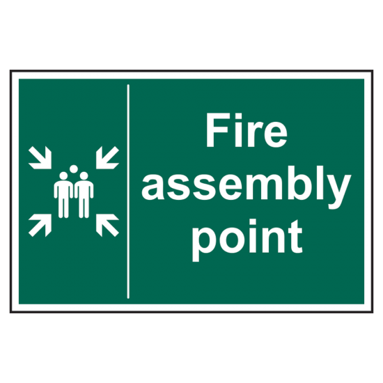 ASEC Fire Assembly Point Sign 400mm x 600mm 400mm x 600mm - Click Image to Close