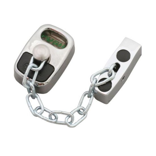 ASEC Door Chain with Fixing Kit Chrome - Click Image to Close