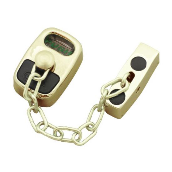 ASEC Door Chain with Fixing Kit Gold - Click Image to Close