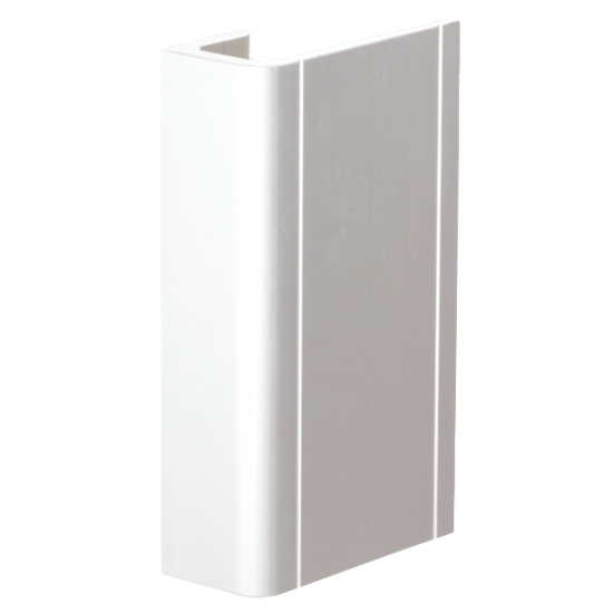 ASEC Pair Of Aluminium Push Pad Handles White - Click Image to Close