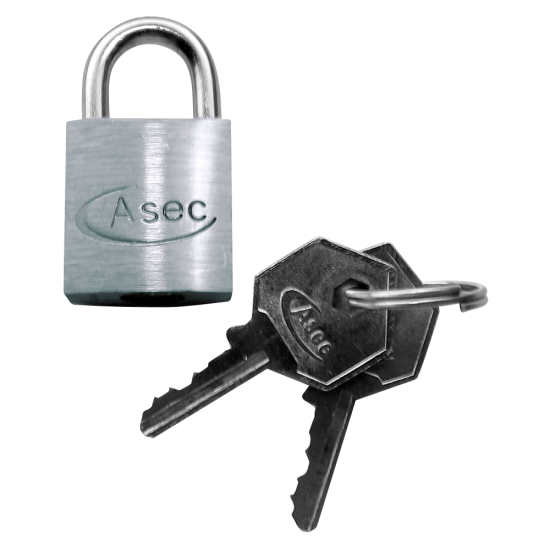 ASEC KD Open Shackle Chrome Finish Padlock 30mm KD Visi - Click Image to Close