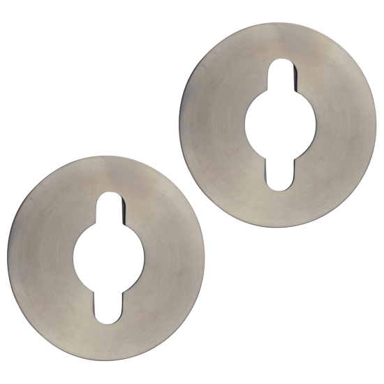 ASEC Retro Fit Repair Plate Pair To Suit Lever On Rose Sold as a Pair - Click Image to Close