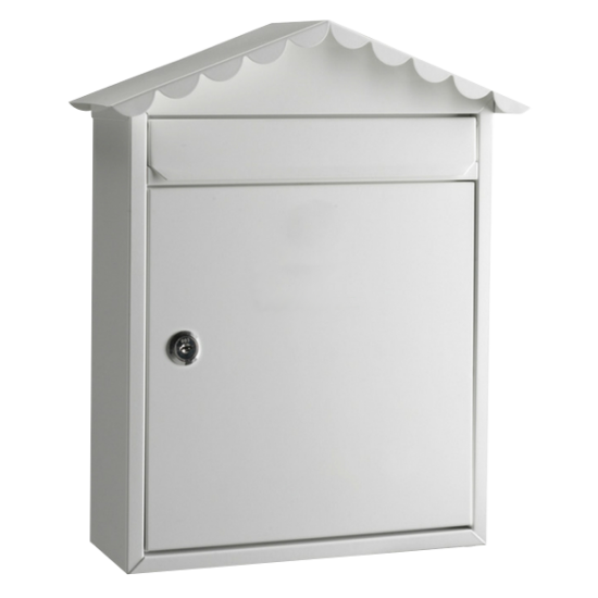 ASEC Traditional Post Box White - Click Image to Close