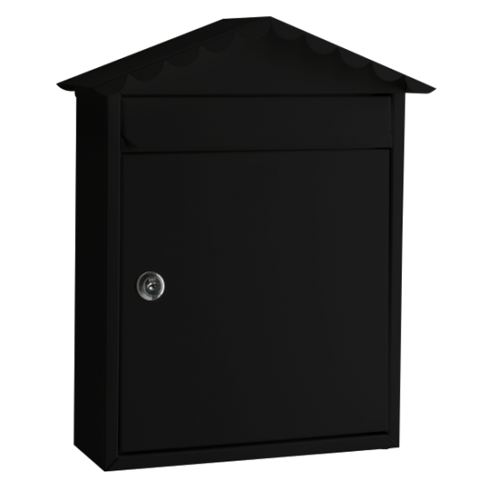 ASEC Traditional Post Box Black - Click Image to Close