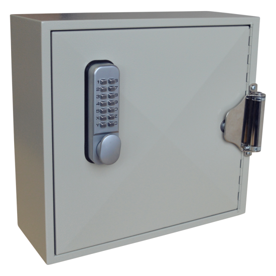 ASEC 50 Hook Digital Self Closing Cabinet For Padlocks or Key Bunches 50 Hooks - Click Image to Close
