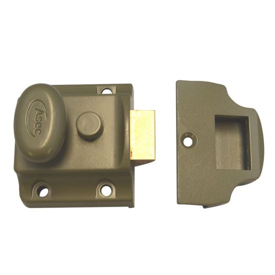 ASEC Traditional Non-Deadlocking Nightlatch 40mm GRN Case Only Boxed - Click Image to Close