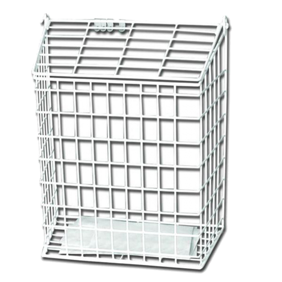ASEC 62S Small Letter Cage White - 305mm(H) x 229mm(W) x 127mm(D) - Click Image to Close