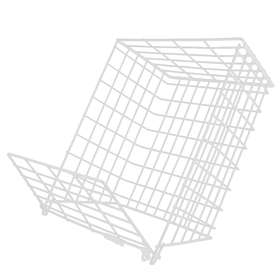 ASEC 62M Medium Letter Cage White - 356mm(H) x 254mm(W) x 152mm(D) - Click Image to Close