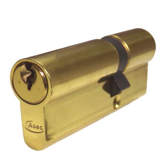 ASEC 5-Pin Euro Double Cylinder 80mm 30/50 (25/10/45) KD PB - Click Image to Close