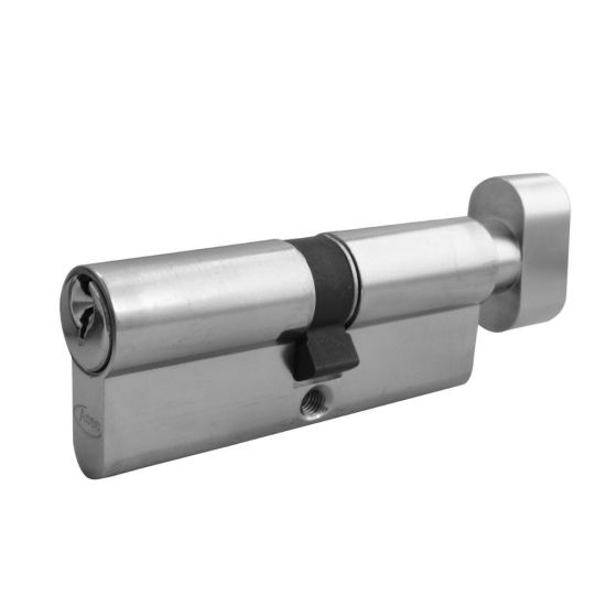 ASEC 5-Pin Euro Key & Turn Cylinder 90mm 50/T40 (45/10/T35) KD NP - Click Image to Close