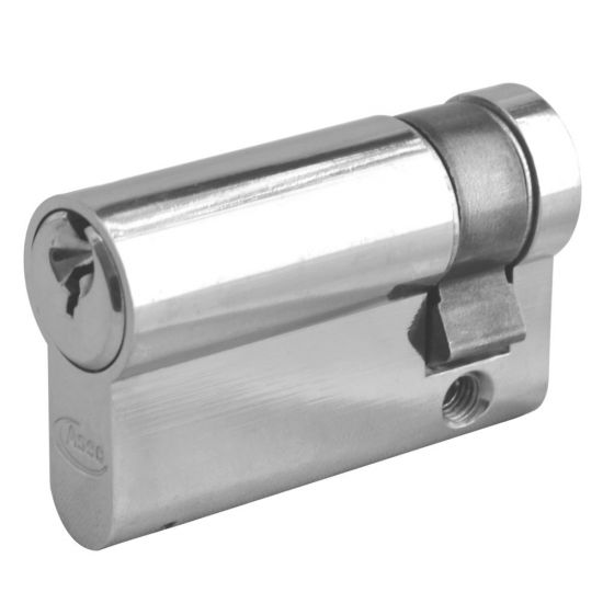 ASEC 6-Pin Euro Half Cylinder 50mm (40/10) KD NP - Click Image to Close
