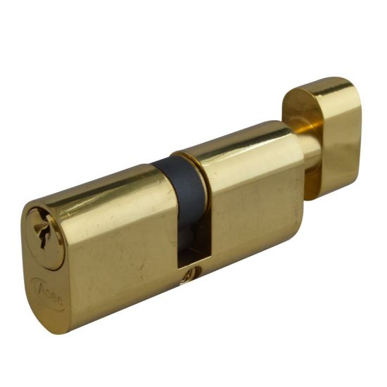 ASEC 6-Pin Oval Key & Turn Cylinder 70mm 35/T35 (30/10/T30) KD PB - Click Image to Close