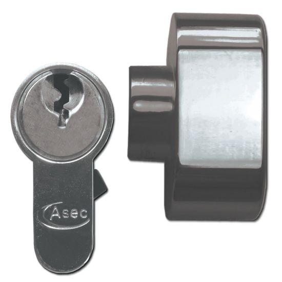 ASEC 6-Pin Euro Key & Turn Cylinder 90mm 55/T35 (50/10/T30) KD NP - Click Image to Close