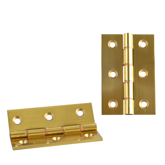 ASEC Double Steel Washer Hinge 75mm X 50mm X 2.50mm PB - Click Image to Close