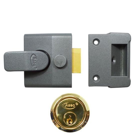 ASEC AS15 & AS19 Deadlocking Nightlatch 40mm DMG - PB Boxed - Click Image to Close