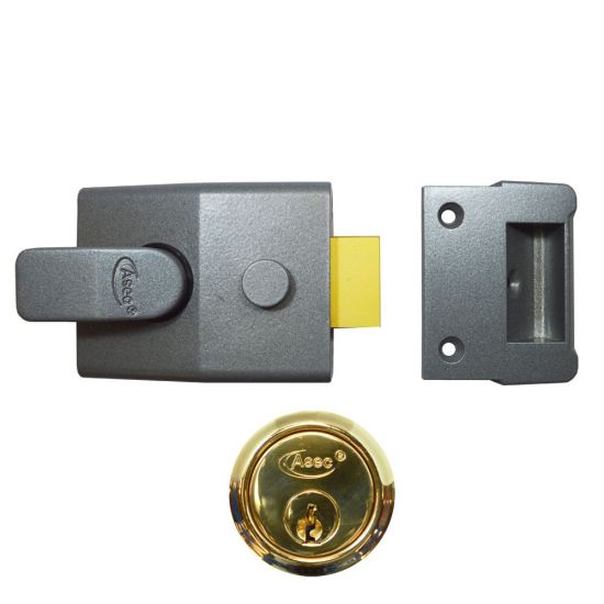 ASEC AS15 & AS19 Deadlocking Nightlatch 60mm DMG - PB Boxed - Click Image to Close