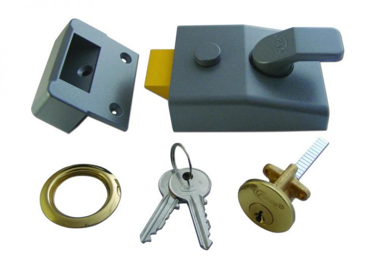 ASEC AS14 & AS18 Non-Deadlocking Nightlatch 60mm DMG Case - PB Cyl Boxed - Click Image to Close