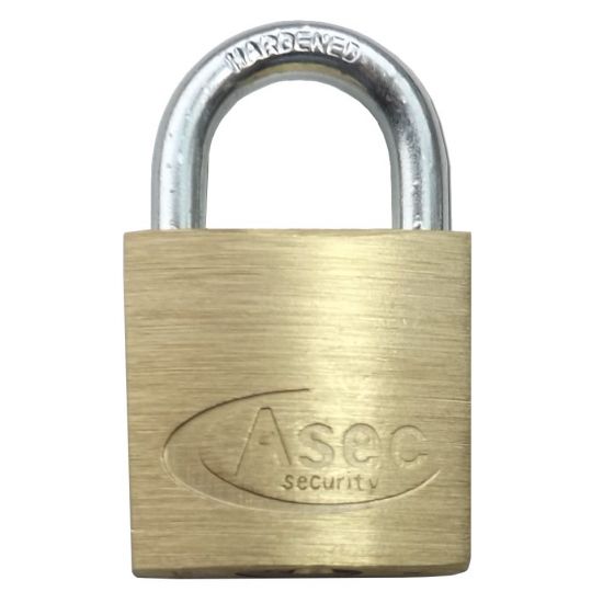 ASEC KA Open Shackle Brass Padlock 30mm KA `C` Boxed - Click Image to Close