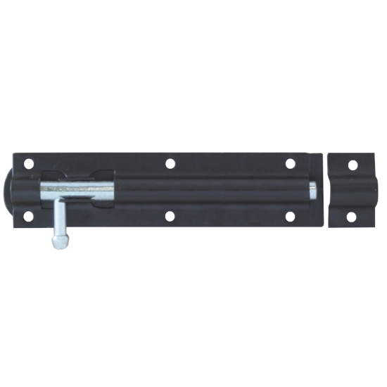 ASEC Straight Tower Bolt Black - 150mm - Click Image to Close