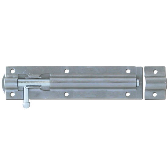 ASEC Zinc Plated Straight Tower Bolt Zinc Plated - 150mm - Click Image to Close