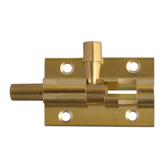 ASEC Brass 25mm Wide Straight Barrel Bolt 38mm Visi - Click Image to Close