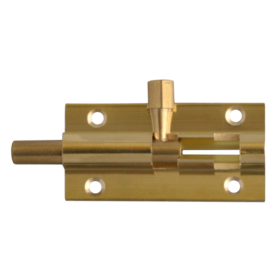 ASEC Brass 25mm Wide Straight Barrel Bolt 50mm Visi - Click Image to Close