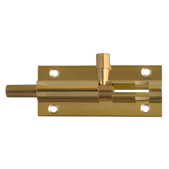 ASEC Brass 25mm Wide Straight Barrel Bolt 64mm Visi - Click Image to Close