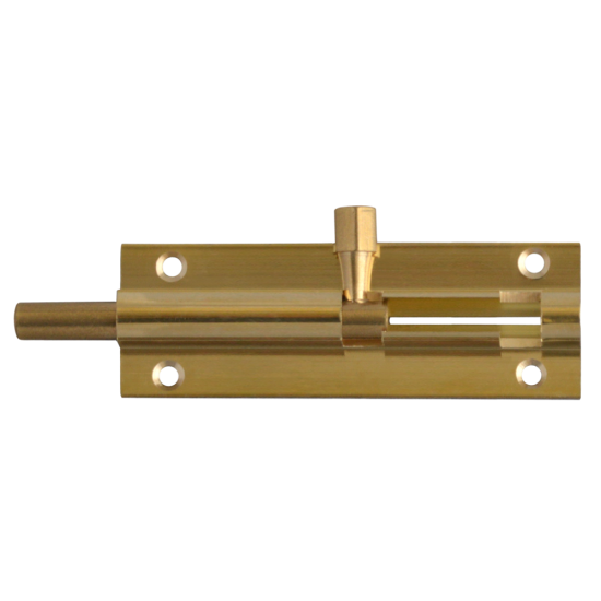 ASEC Brass 25mm Wide Straight Barrel Bolt 76mm Visi - Click Image to Close