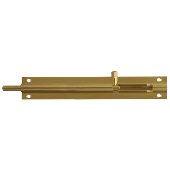 ASEC Brass 25mm Wide Straight Barrel Bolt 152mm Visi - Click Image to Close