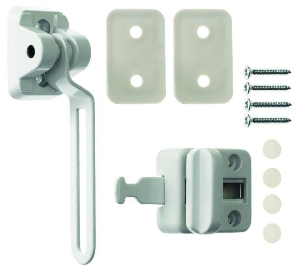 ASEC Ventilation Window Restrictor WH Visi - Click Image to Close