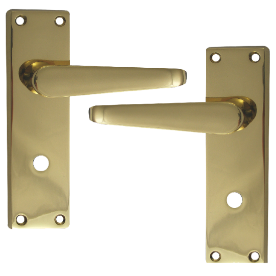 ASEC Victorian Plate Mounted Bathroom Lever Furniture PB Visi - Click Image to Close