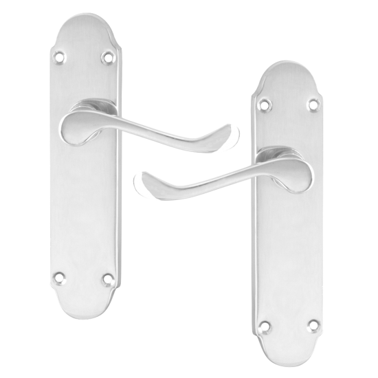 ASEC Oakley Plate Mounted Lever Furniture CP Lever Latch Visi - Click Image to Close