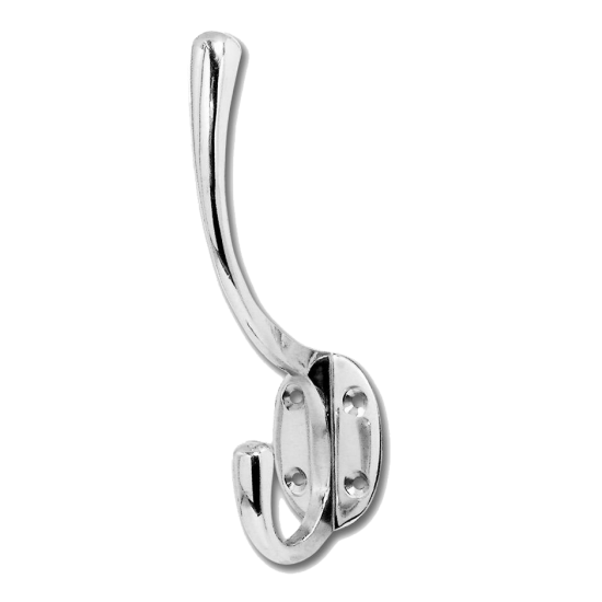 ASEC 150mm Oval Hat & Coat Hook CP Visi - Click Image to Close