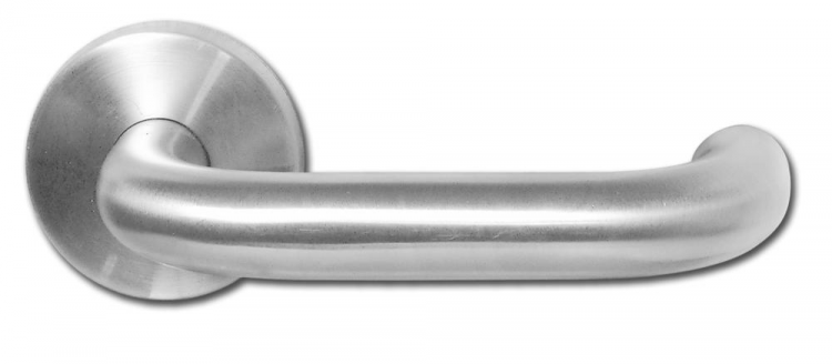 ASEC Stainless Steel Round Rose Lever Furniture SSS Return To Door - Click Image to Close