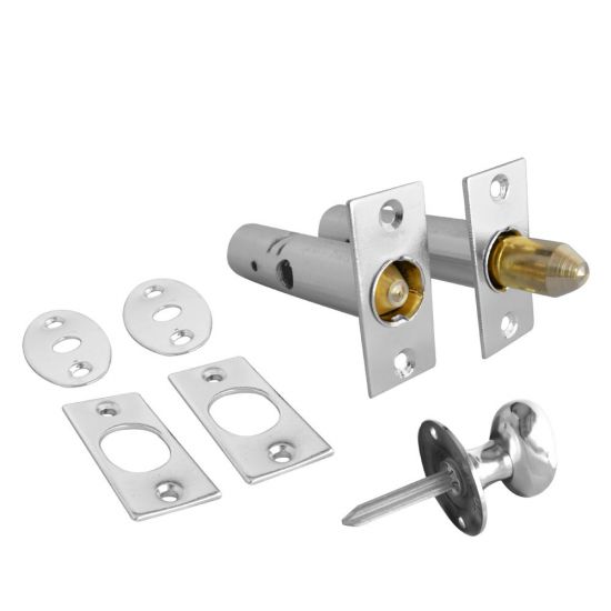 ASEC Door Security Rack Bolt & Turn 60mm CP Visi - Click Image to Close