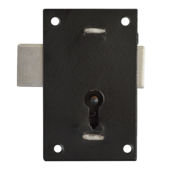 ASEC 150 1 Lever Straight Cupboard Lock 67mm BLK KA Visi - Click Image to Close