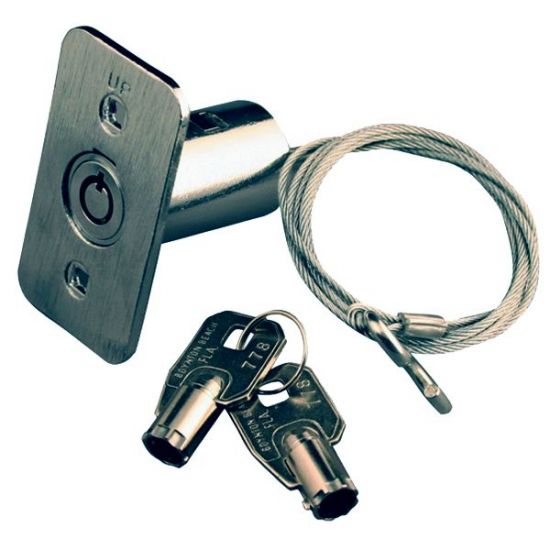 ASEC Garage Door Emergency Release Chrome - Click Image to Close