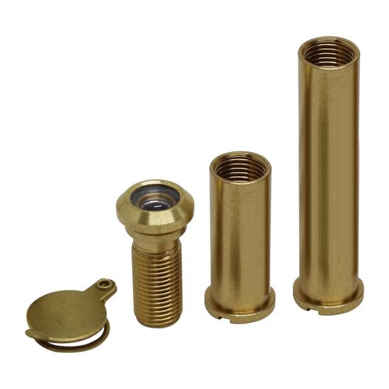 CHAMELEON Adaptable 160° Degree Door Viewer Polished Brass (35mm - 85mm) - Click Image to Close
