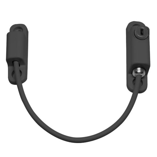 CHAMELEON 150mm Locking Window Cable Restrictor Grey - Click Image to Close