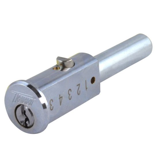 Tessi TCP6461 Round Cylinder Bullet Lock 90mm NP KA - REDUCED PRICE - Click Image to Close