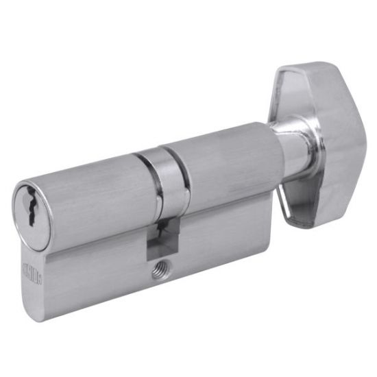 UNION 2X19 Euro Key & Turn Cylinder 74mm 37/T37 (32/10/T32) KA `WVL482` SC - Click Image to Close