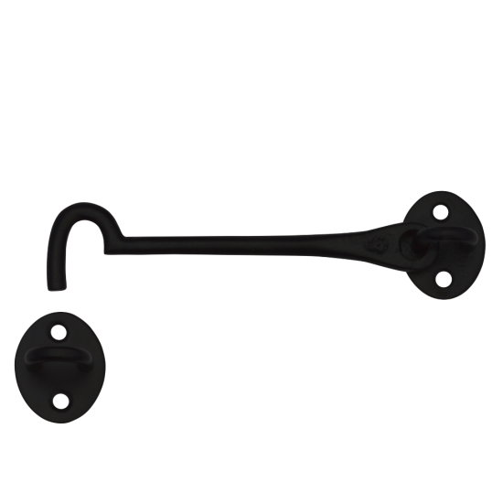 CROMPTON Black Cabin Hook 152mm - Click Image to Close