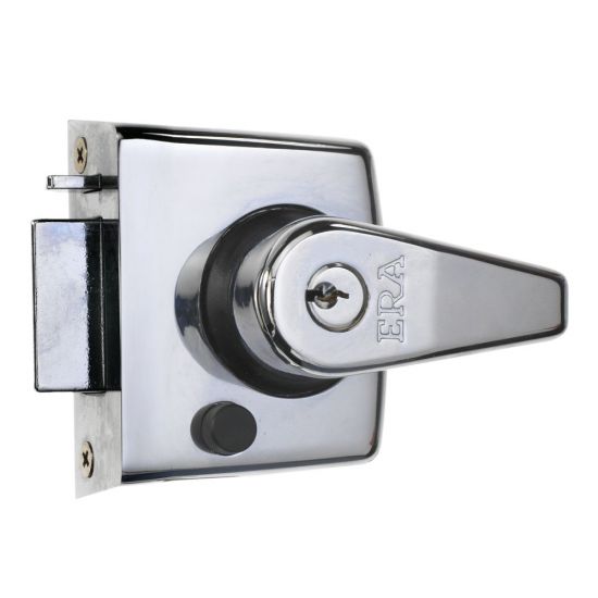 ERA 183 & 193 Deadlocking Nightlatch 40mm SC With Satin Silver Cylinder Boxed - Click Image to Close