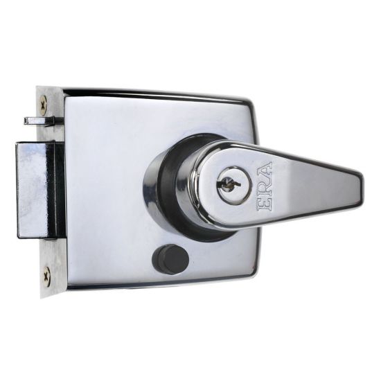 ERA 183 & 193 Deadlocking Nightlatch 60mm SC With Satin Silver Cylinder Boxed - Click Image to Close